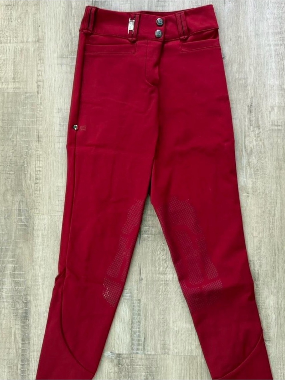 For Horses Equestrian Riding Breeches in Ruby | Like New - Worn Twice